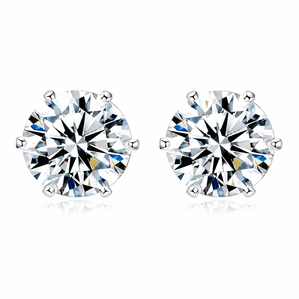 Classic diamond stud earrings